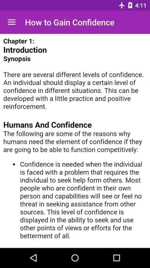 How to Gain Confidence screenshot 9