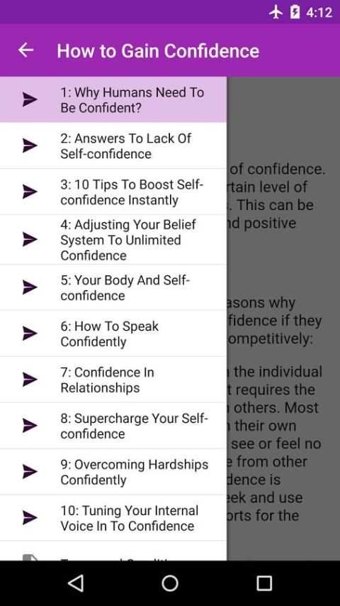 How to Gain Confidence screenshot 8