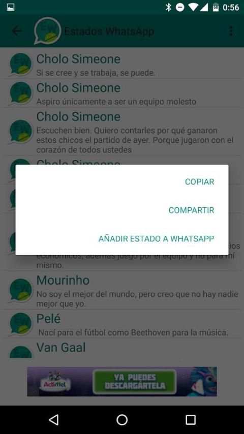 Estados WhatsApp screenshot 1