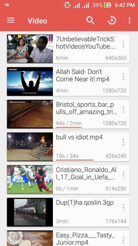 Video Player for Android скриншот 10