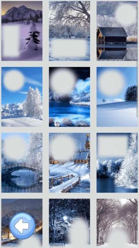 Snow fall photo frames 2017 7 تصوير الشاشة