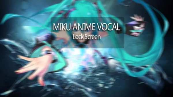 Miku Anime Vocal Lock Screen скриншот 3