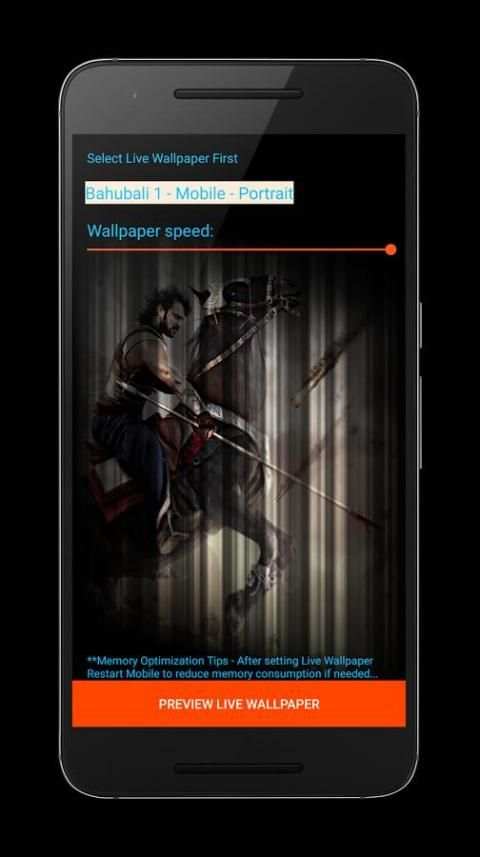 Live Wallpaper - Bahubali скриншот 5