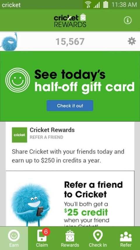 Cricket Rewards स्क्रीनशॉट 5