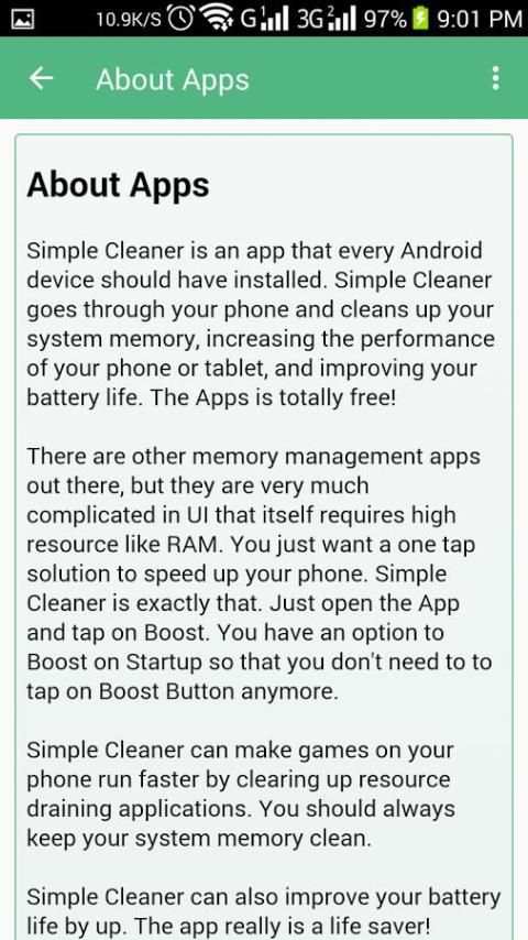 Free Simple Cleaner 6 تصوير الشاشة