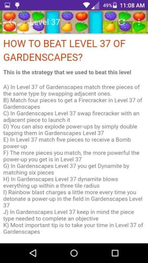 *‍*Guide to Gardenscapes-Level Playthroughs скриншот 5