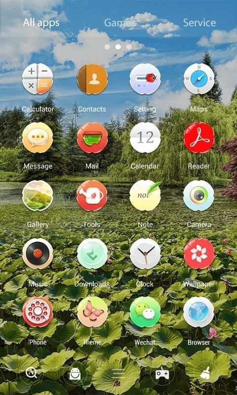 Lark Birds 3D V Launcher Theme स्क्रीनशॉट 2