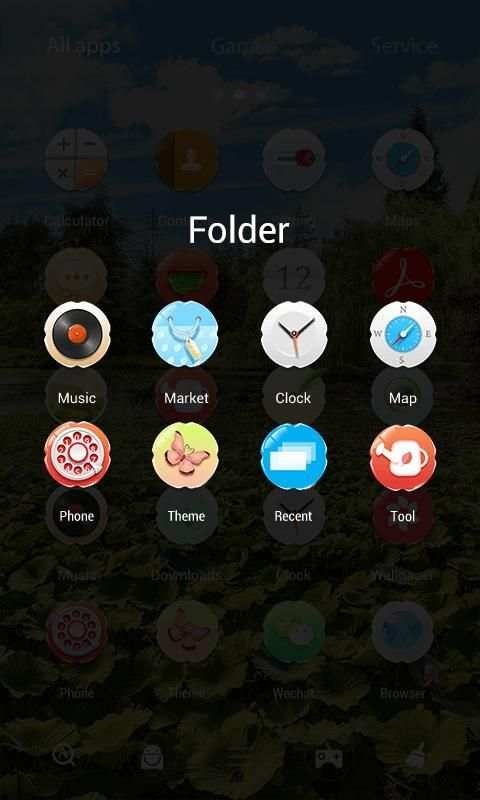 Lark Birds 3D V Launcher Theme स्क्रीनशॉट 1