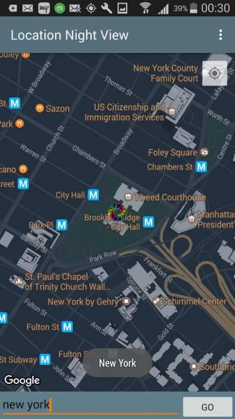 Maps Night View 1 تصوير الشاشة