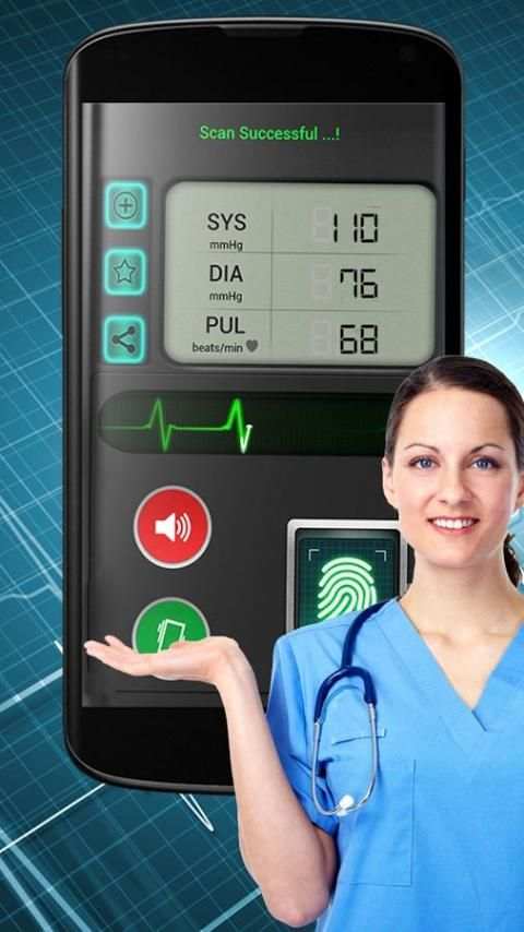 Finger Blood Pressure BP Scanner Calculator Prank 1 تصوير الشاشة