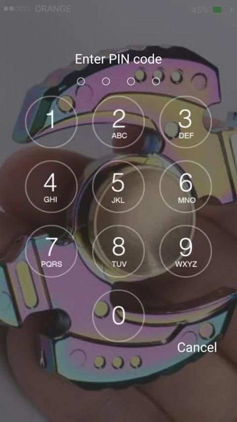 Fidget Spinner password lock screen screenshot 6