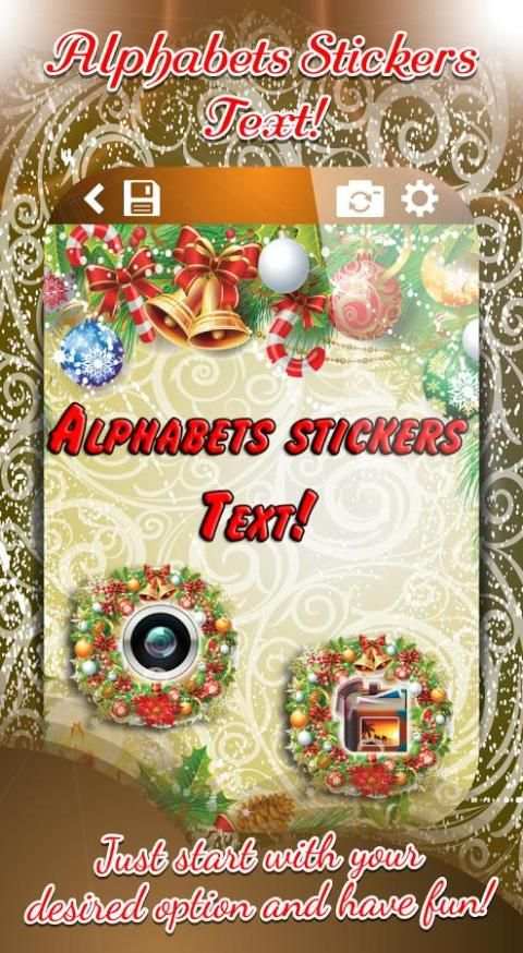 Alphabets Stickers Text! स्क्रीनशॉट 5