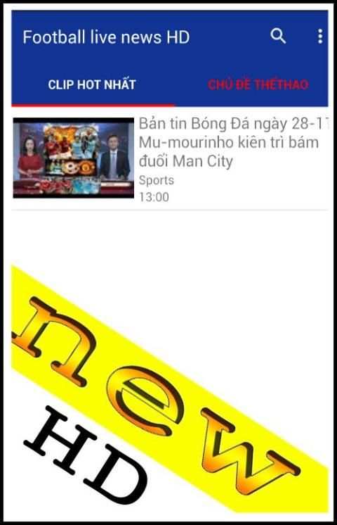 Football live news HD скриншот 2