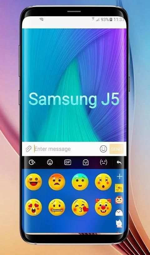 Samsung j5 Gentle Keyboard Theme screenshot 2