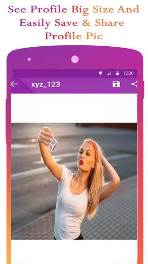 Insta Downloader & Insta Big Profile (2 in 1 App) screenshot 1