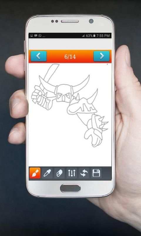 How to Draw and Colour Clash Of Clans скриншот 6