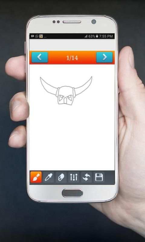 How to Draw and Colour Clash Of Clans скриншот 7