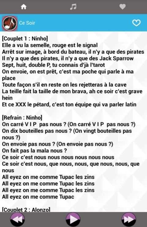 Musique Ninho Album Nouveau Paroles screenshot 1
