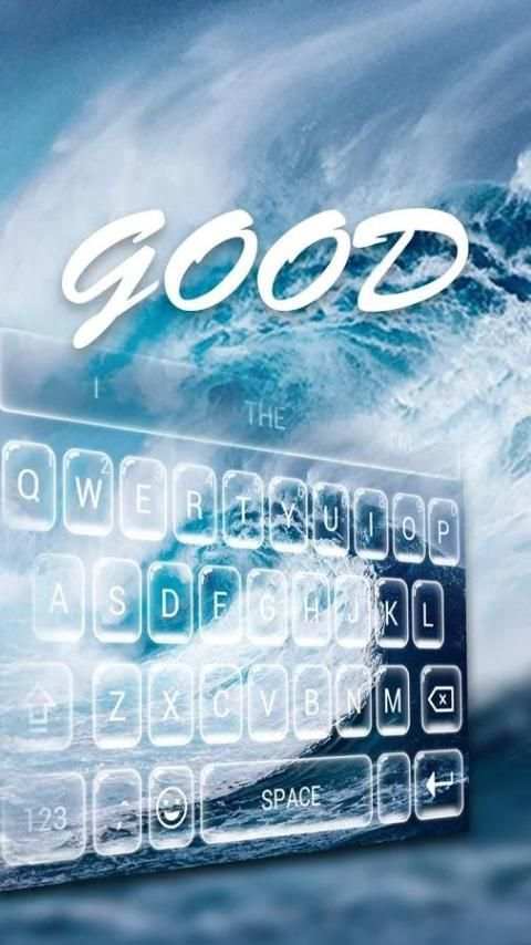 Blue Wave Keyboard Theme screenshot 1