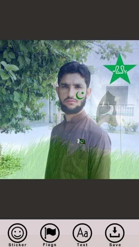 14August-Pak Flag On Photo скриншот 3