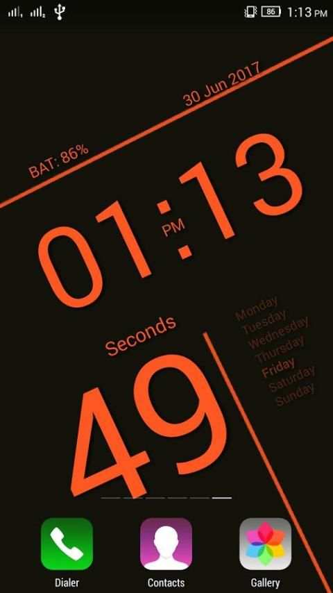 Digital Clock Display 5 تصوير الشاشة