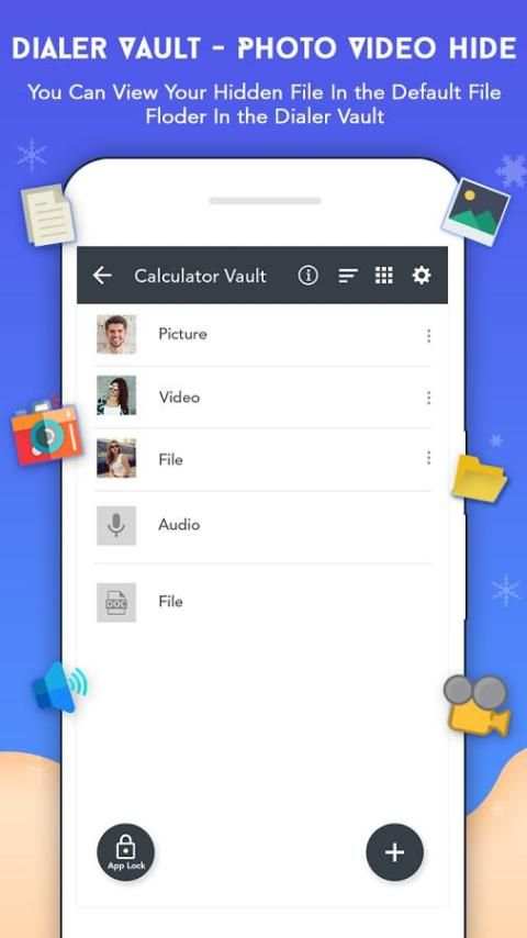 Dailer Lock - Hide Pictures And Videos 4 تصوير الشاشة