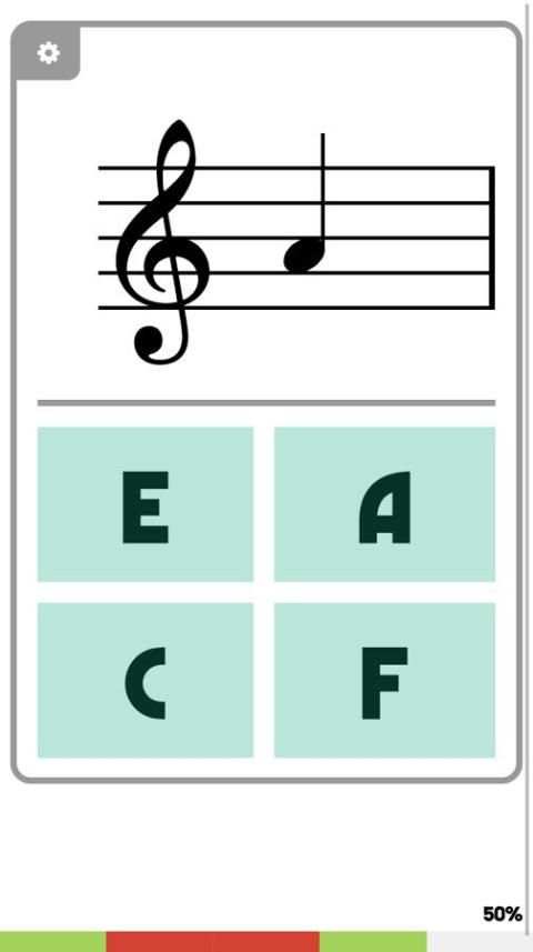 Music Note Flash Card Quiz screenshot 1