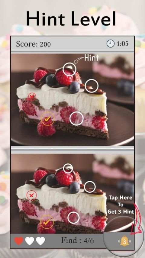 Find the Differences Desserts - 300 level screenshot 2