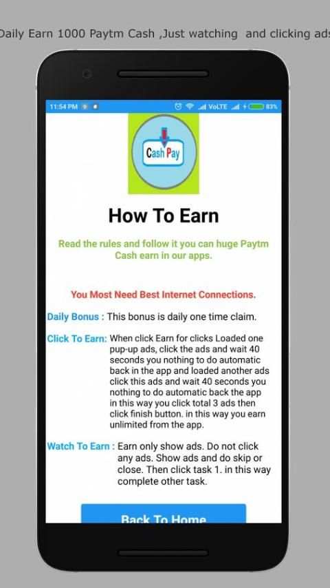 Cash Pay : Earn Daily Paytm Cash screenshot 2