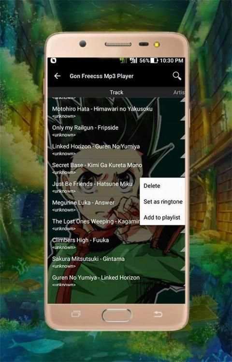 Gon Freecss Mp3 Player 2 تصوير الشاشة