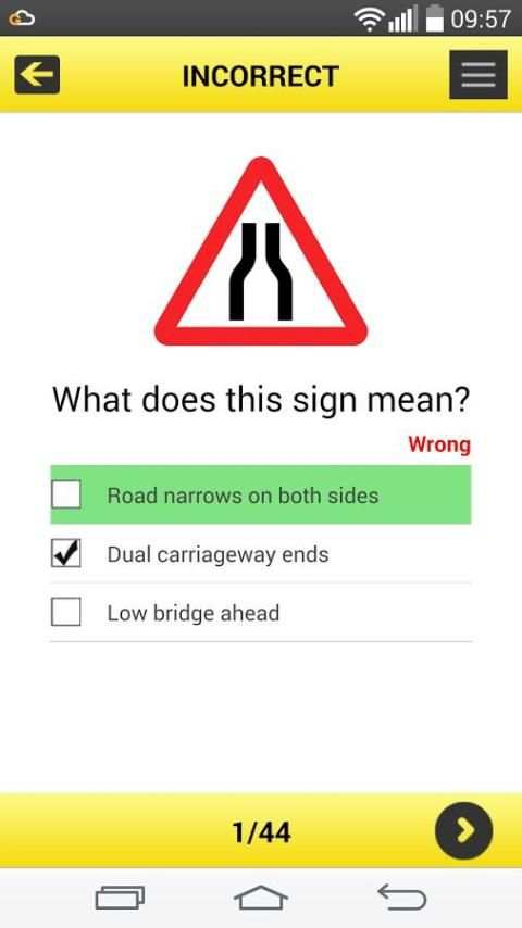 Road Traffic Signs UK скриншот 8