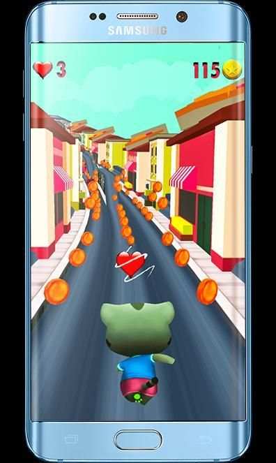 Talking Cat Games-Gold Run 3 تصوير الشاشة