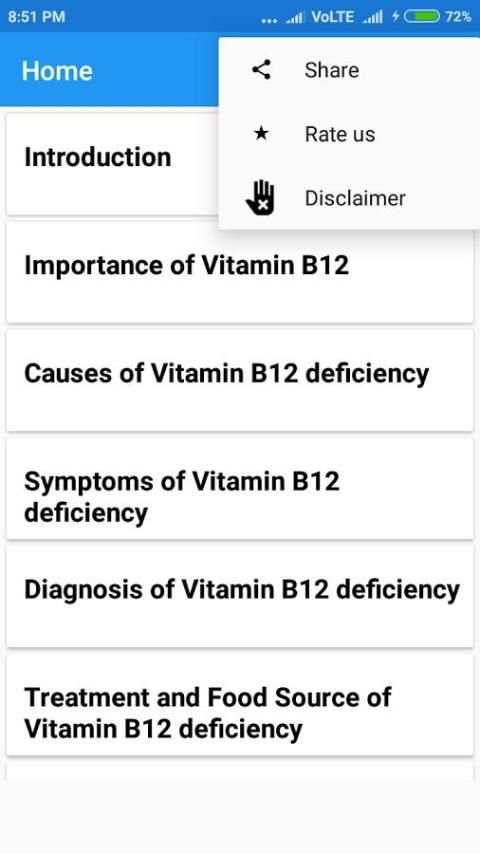 Vitamin B12 Deficiency Guide скриншот 1