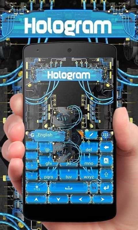 Hologram GO Keyboard Theme screenshot 5
