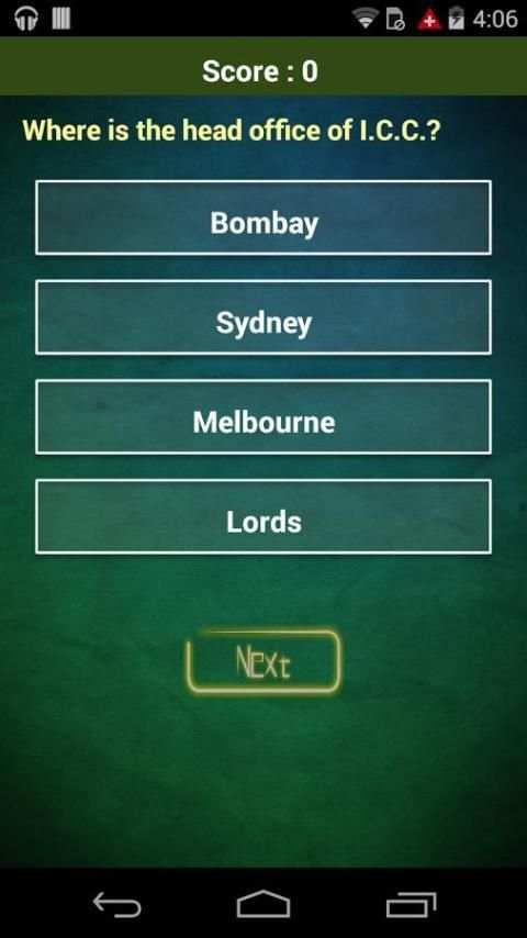 Cricket Quiz स्क्रीनशॉट 1