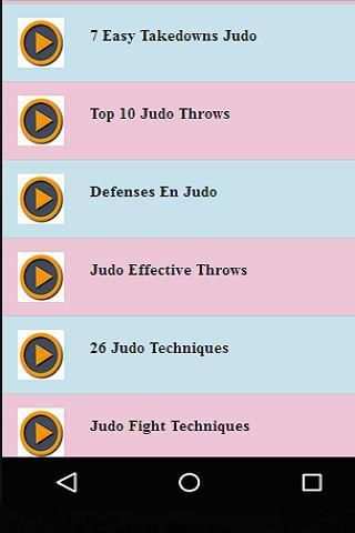 Judo Techniques Vidoes скриншот 1