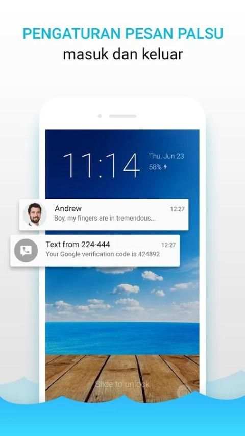 Panggilan Dan SMS Pesan Palsu - Panggilan Palsu screenshot 2