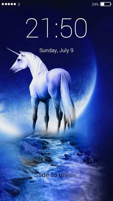 Unicorn Live Lock Screen screenshot 1