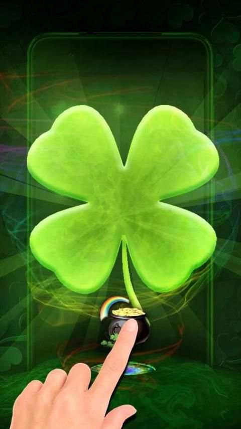Tema Rainbow Clover 3D Lucky screenshot 4