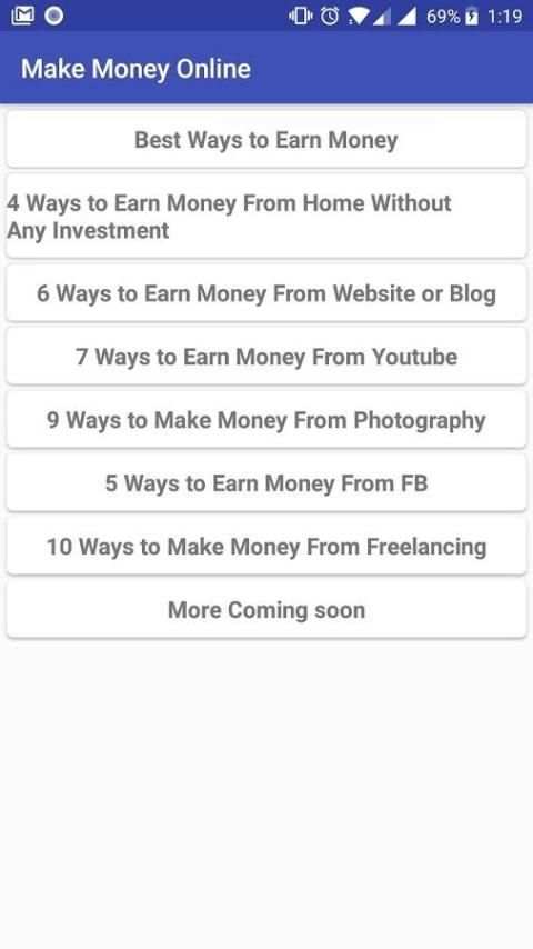 Make Money - Different ways to earn from Home screenshot 1