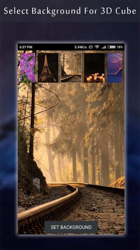 3D Photo Cube Live Wallpaper screenshot 3