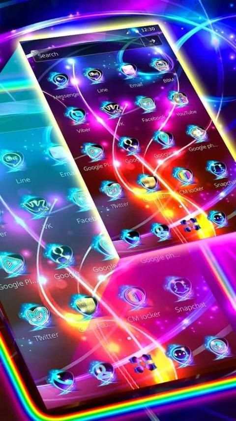 Neon Light Electric Wallpaper screenshot 3