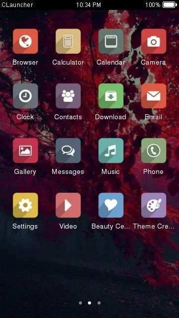 Red Tree Theme C Launcher screenshot 2