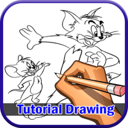 ikon TutorialDrawing: Tom Jerry Free Drawing &amp; Coloring