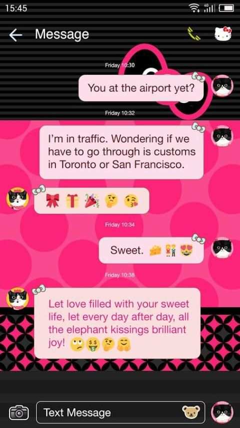 One Sms Theme for Hello Kitty screenshot 6