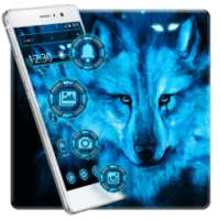 Forest Ice Wolf Theme on 9Apps