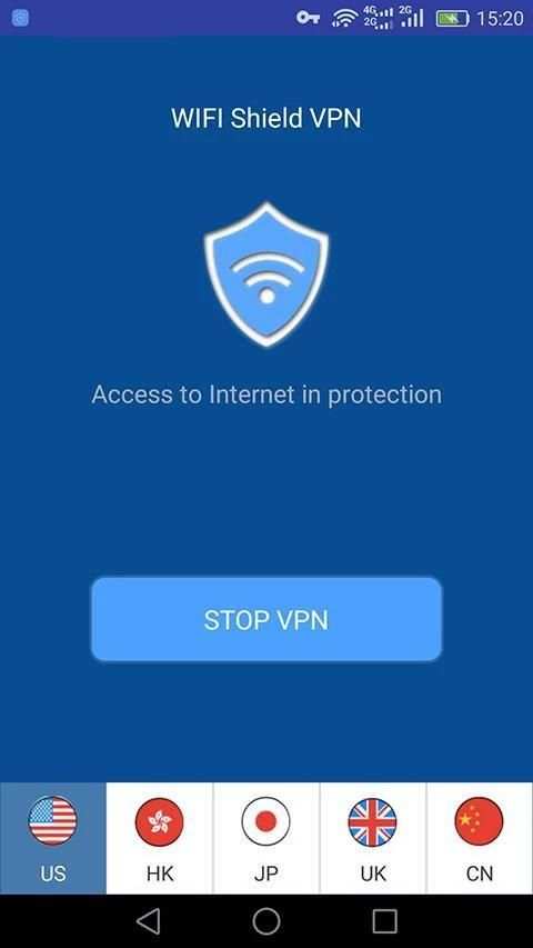 Wifi Shield VPN - free hotspot privacy protection screenshot 1