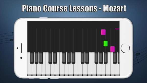 Piano Course Lessons - Mozart 3 تصوير الشاشة
