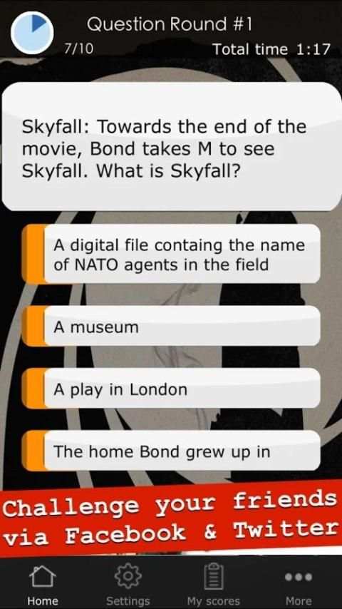 Quiz App for James Bond 007 1 تصوير الشاشة