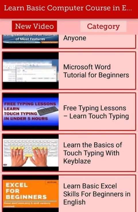 Learn Basic Computer Course Video (Learning Guide) स्क्रीनशॉट 3